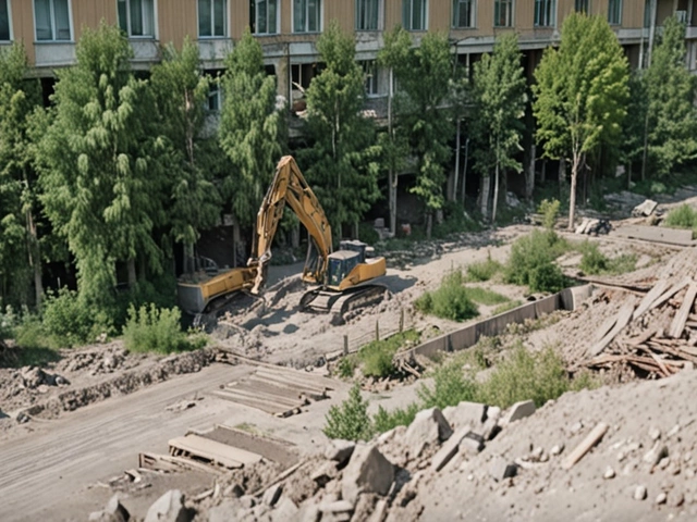 Снос свайного фундамента многоэтажки на улице Первельт в Омске: меры по обеспечению безопасности